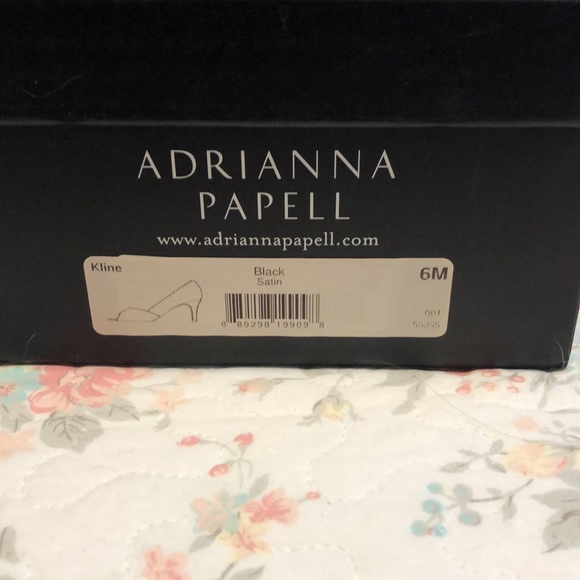 Adrianna Papell Black Satin Heels - Picture 6 of 6